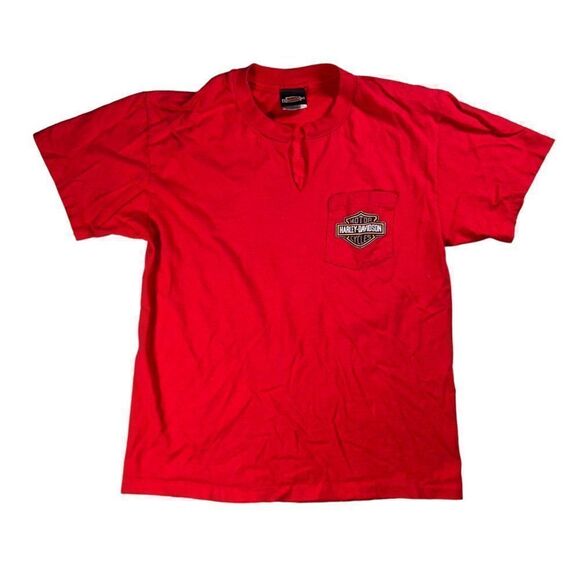 Vintage 90s Harley-Davidson Southern Nevada Las Vegas Tee Red Men's L - Picture 1 of 7